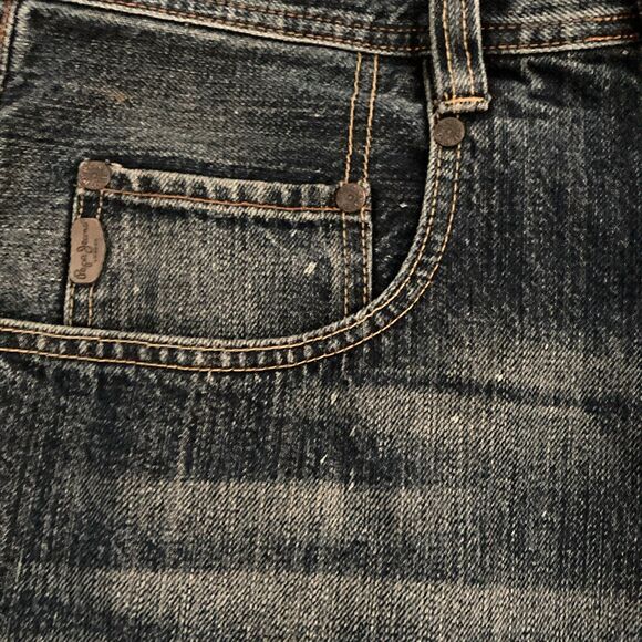 Vtg Pepe Jeans London Lot AA Construction Cert. Shorts Men 34 Baggy Fit Hip Hop - Picture 3 of 16